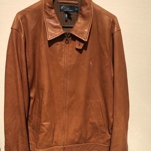 Polo By Ralph Lauren Lambskin Leather Jacket